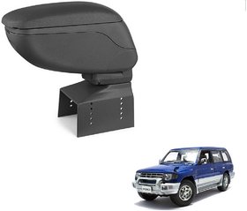 Auto Addict Car Armrest Console Black Color For Mitsubishi Pajero