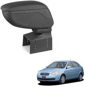 Auto Addict Car Armrest Console Black Color For Hyundai Verna Old