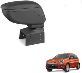 Auto Addict Car Armrest Console Black Color For Ford Figo