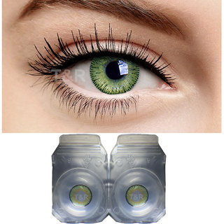 Buy Imax Monthly Green Color Contact Lens Zero Power Monthly Disposable 2 Lense Online Get 82 Off