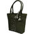 ELEGAANTE Stylish Designer and Fashionable Chic Studded Handbag For Women Faux Leather Bag, Top Handle Bag (Casual/Formal/College/Partywear)(Green)