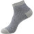 Balenzia Men's 1X1 Ankle Socks- Pack of 3(Black, Navy, L. Grey)
