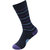 Baleznia Women's crew gym socks with mesh knit and arch support- Blue, Light Grey, Black-Pack of 3