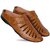 Mr Cobbler Tan Daily Wear Slip on Sandals For Men
