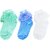 Neska Moda Premium Kids 3 Pairs Ankle Length Quality Frill Socks Age Group 1 To 2 Years Blue  Green  White Soft and Durable SK304