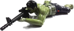 VEEJEE  Super Hero Hulk Crawling Figure with Gun, Light  Sound for Kids.