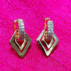 Designer 18K AD Indo Western Party Fashion Earrings