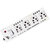 Metal Extension Boards Cords 6AMP Electric Board Power Strip Surge Protector Multi Sockets Multiplug