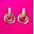 Designer 18K Gold Plated Round Shape AD Fashion Party All Occasion Earrings