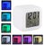 Decor Craft Alarm Clock 7 Colors Changing Digital Alarm Thermometer Cube Calendar Clock Night Glowing Led Clock