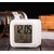 Decor Craft Alarm Clock 7 Colors Changing Digital Alarm Thermometer Cube Calendar Clock Night Glowing Led Clock