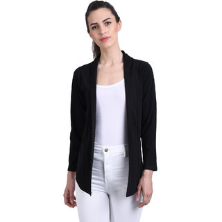 Short outlet shrug black
