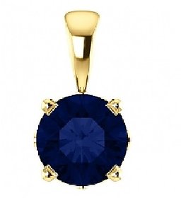Blue Sapphire Pendant Original  natural Neelam / Nilam pendant unheated gemstone pendant by Ceylonmine