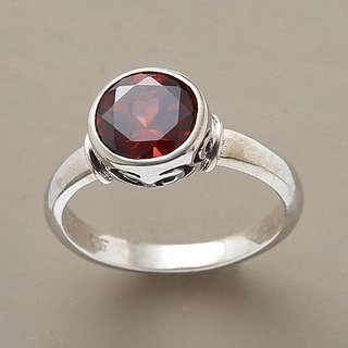                       Hessonite/ Gomed 5.25 Ratti Stone Silver Plated Ring Original  Lab Certified Stone Garnet Ring By CEYLONMINE                                              