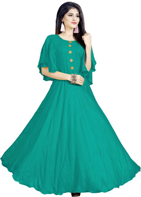Women Sleeveless Green Solid Dress with White Shirt, Stylish Modern Dress |  A-line Full-Long Dress | Skater Dress