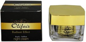 Olifair Pearls Saffron Night Cream (Best Over Night Multi corrective cream)  (50 ml) Pack Of 3