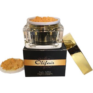 Olifair Pearls Saffron Night Cream (Best Over Night Multi corrective cream)  (50 ml) Pack Of 2