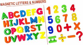 VEEJEE  Magnetic Learning English Capital Alphabets and Numeric Letters  ABCD  1234  Multi Colour  for Kids.