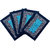 SHF Door Mat cotton for Home Set of 4 piece 40x60 cm  blue multicolor