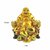 REBUY  Polyresin Laughing Buddha On Chair with Ingot Showpiece Statue for Good Luck Prosperity Health Wealth Happiness