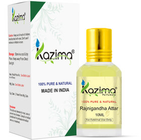 KAZIMA Rajnigandha Attar Perfume For Unisex - Pure Natural (Non-Alcoholic)(10ml)