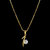 Ravishing Gold 9 Inch Cable Chain With Diamond Pendent Chain Decent look Gift For Love Once Girls And Women