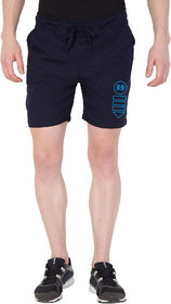 Haoser Men's Navy Blue Printed short