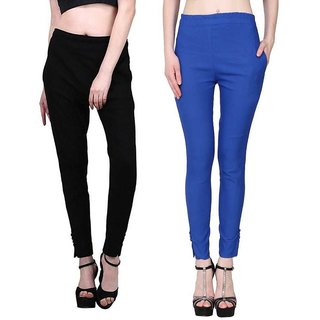                       Pack of 2 -Cotton slim pant or trousesr                                              