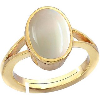                       Natural Opal Gold Plated Ring Unheated  Effective Stone Ring By CEYLONMINE                                              