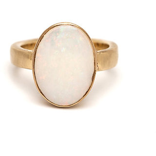                       Original Stone Opal Ring 5.25 Ratti Natural Opal Gold Plated For Astrological Purpose By CEYLONMINE                                              