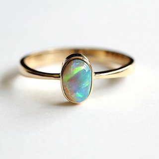                       8.25 Ratti Stone Opal Gold Plated Ring Original Precious Stone Opal  Ring By CEYLONMINE                                              