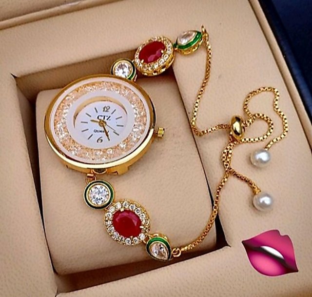 Buy Gold Plated Party Daily Wear Watch For Girls Good Quality items Online 369 from ShopClues