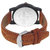 Combo of 3 Wake Wood Synthetic Round Dial Orange Strap Men's Watch With Wallet And Fashion Shades