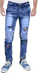 Indiforce Men Comfort Fit Blue Jeans