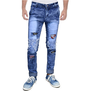 Indiforce Men Comfort Fit Blue Jeans