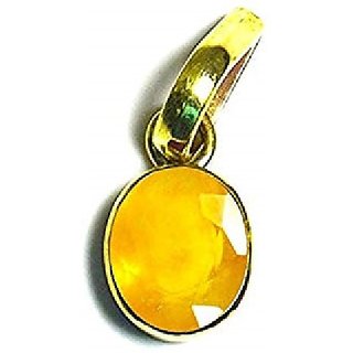 Lab Certified Original Pukhraj Pendant unheated Yellow Sapphire Gold Plated Pendant For Astrological Purpose By CEYLONMINE Lab Certified Original Pukhraj Pendant unheated Yellow Sapphire Gold Plated Pendant For Astrological Purpose By CEYLONMINE