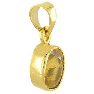 Natural Yellow Sapphire 6.25 Ratti Pendnat Original And Unheated Precious Stone Pukhraj 6.25 Ratti Pendant By CEYLONMINE Natural Yellow Sapphire 6.25 Ratti Pendnat Original And Unheated Precious Stone Pukhraj 6.25 Ratti Pendant By CEYLONMINE