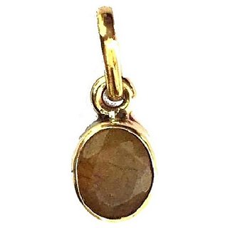 Yellow sapphire Stone 6.25 Ratti Pendant Certified Pukhraj Pendant For Unisex BY CEYLONMINE Yellow sapphire Stone 6.25 Ratti Pendant Certified Pukhraj Pendant For Unisex BY CEYLONMINE