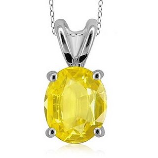 Yellow sapphire Stone 7.25 Ratti Pendant Certified Pukhraj Pendant For Unisex BY Jaipur Gemstone Yellow sapphire Stone 7.25 Ratti Pendant Certified Pukhraj Pendant For Unisex BY Jaipur Gemstone