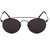 Royal Son Latest Round Shape Sunglasses For Men Women Stylish (Black UV Protected Unisex Goggles)
