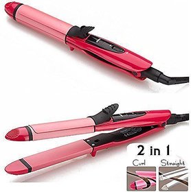 Hair Straightener and  Curler 2 IN 1