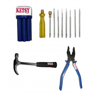 Ketsy 553 Home Hand Tools Kit 11 Pcs