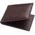 Unique Collections Brown Bi-Fold Leatherite Casual Wallets