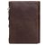 DIDE Genuine Leather Wallet Premium High Quality Men's Bi-folding, Multi Card Holder Zipper Side Coin Pouch (Dark Brown)