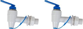 PBROS 2 Pieces RO Tap for Water Purifiers Compatible (White) for All Types of RO Models