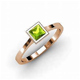                      Natural Peridot Ring Unheated  Untreated Stone Peridot Gold Plated Ring By CEYLONMINE                                              