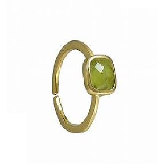                       Original Peridot Stone Gold  Plated Ring Lab Certified stone Peridot Ring By CEYLONMINE                                              