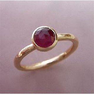                       Original Ruby Stone Ring Lab Certified  Unheated Stone Ruby Ring For Unisex By CEYLONMINE                                              