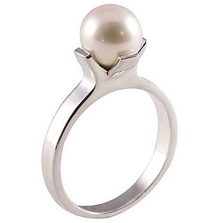                       6 Carat Pearl/Moti Ring Lab Certified & Untreated Moti/Pearl Gemstone Ring By CEYLONMINE                                              