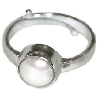                       6 Carat Pearl/Moti Ring Lab Certified & Untreated Moti/Pearl Gemstone Ring By CEYLONMINE                                              
